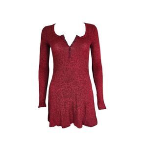 y2k henley mini dress